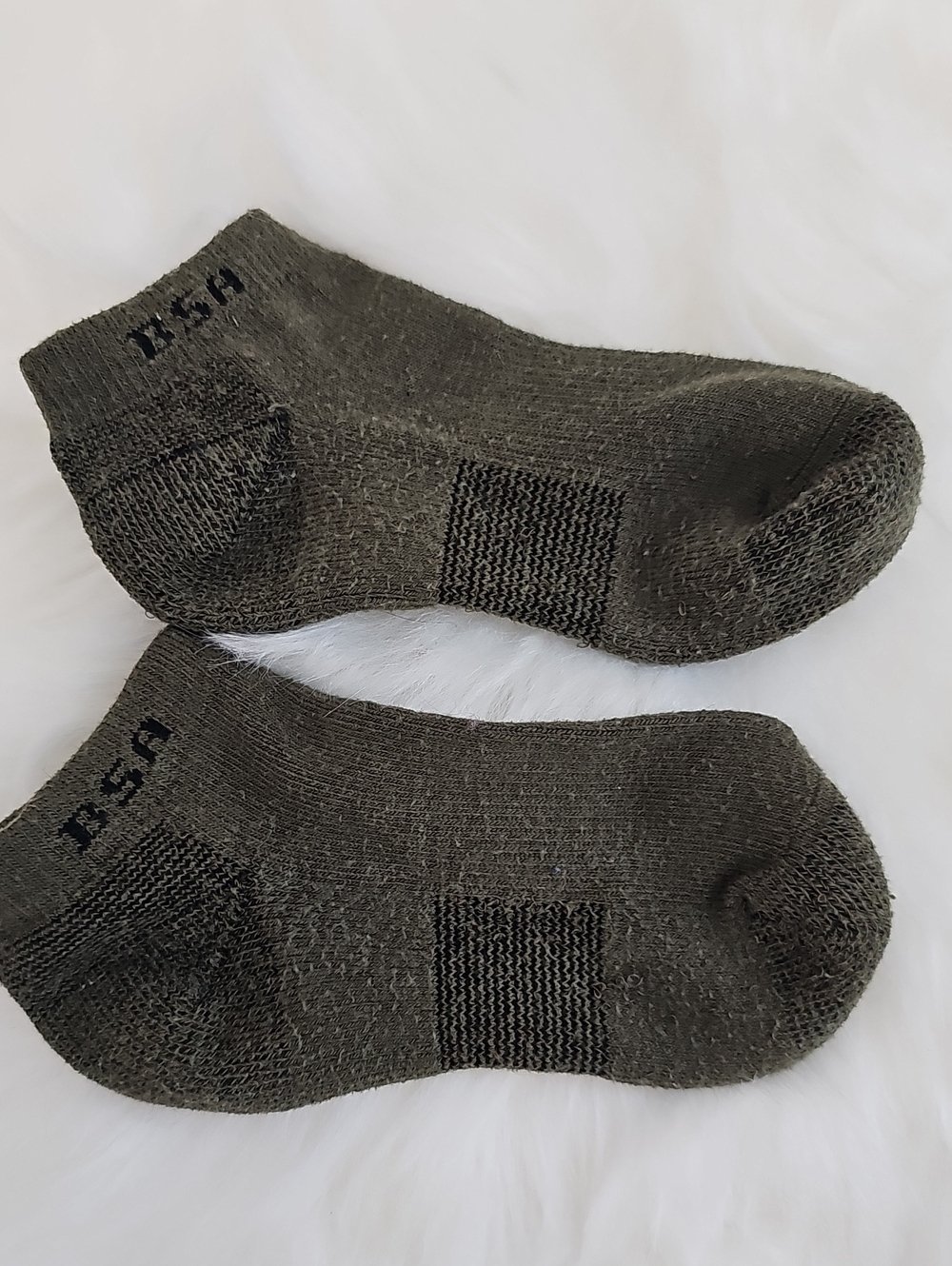 Scouts BSA CoolMax Uniform Low-Cut Athletic Socks - Olive Green Sz S